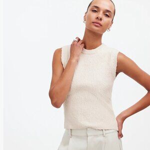 NWT Madewell Bouclé-Knit Sweater Tank